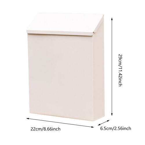 Wall Mounted Mailbox Decorative Modern Letter Box for Front Door House 1