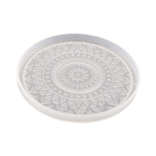 Coaster Silicone Mould Lightweight Reusable Round Tray Gypsum Model fo