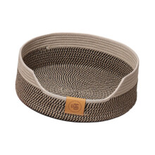 Cotton Rope Woven Cat Bed Basket Pet Accessories Breathable Pet Sleepi