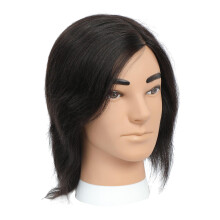 Mannequin Head Hair (27cm in Long) Hair Cutting Hairdressing with Huma