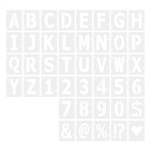 42x Letter Stencils Drawing Stencils for Art Craft Project Scrapbook J