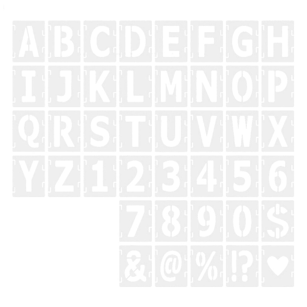 42X Letter Stencils Drawing Stencils For Art Craft Project Scrapbook J 6902696410276