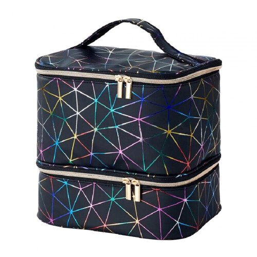 Double Layer Carrying Bag Storage Brushes Carrier Nail Polish Organize