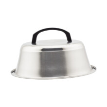 Stainless Steel Basting Cover Round Burger Cover for Cooking Kitchen C