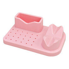 Nail Art Polishing Grinding Organizer Desk Professional 20 Holes Bits