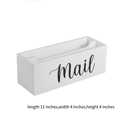 Mail Holder Box Wall Mounted Rustic Letter Holders for Farmhouse Home 1