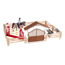 Horse and Horseman Playset Pretend Play Toy for 3 4 5 6 7 Year Old Bab
