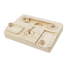 Wooden Enrichment Foraging Toy Chew Toys Interactive for Gerbil Rabbit
