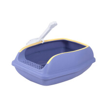 Open Top Cat Litter Box Compact Cat Sand Box Easy to Clean Durable for