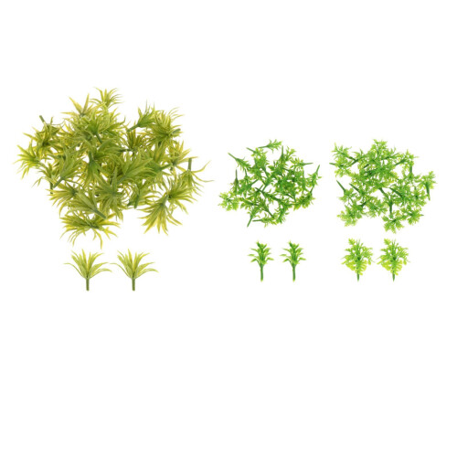 100Pcs Simulation Miniature Grass for Railway Miniature Scenery Garden