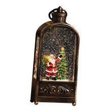 Lighted Christmas Snow Globe Lantern Home Decoration for Xmas Window H