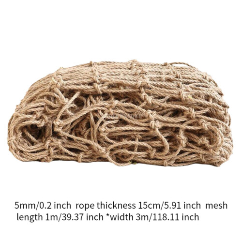 Hemp Ropes Net Practical Multipurpose Twine Net for Climb Plant Home B 1