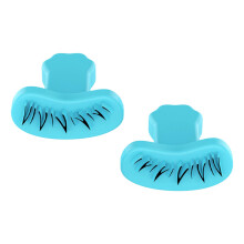 2x Eyelash Stamps Stencil with Handle Lazy DIY Lower Lashes Eyelash Te