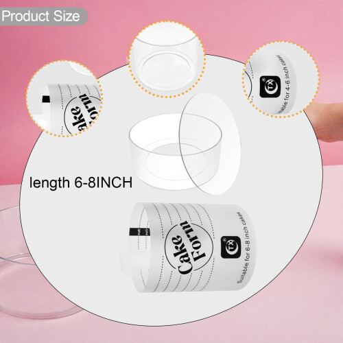 Acrylic Cake Form Practical Easy to Use DIY Multifunctional Cake Makin 1