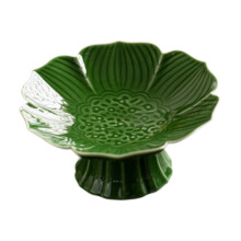 Porcelain Footed Fruit Bowl Holder Decorative for Kitchen Farmhouse Ho