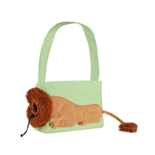 Pet Outing Backpack Travel Bag Transparent Window Practical Foldable D