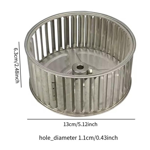Fan Blower Wheel Sturdy Kitchen Metal High Temperature Resistant Repla 1