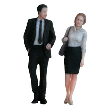 1/64 Scale People Figures Resin Standing People Figurines Desktop Deco