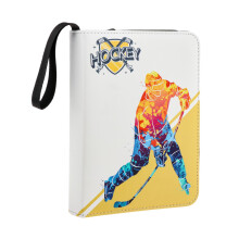 Hockey Card Binder with Sleeves Card Organizer for Sport Game Cards Fo