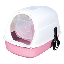 Hooded Cat Litter Box Enclosed and Covered Cat Toilet Durable Pet Litt