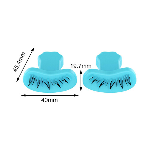 2x Eyelash Stamps Stencil with Handle Lazy DIY Lower Lashes Eyelash Te 1