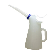 Oil Jug with Scale Automotive with Long Spout Sturdy Oil Measuring Con