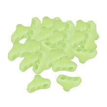30Pcs Triangle Tent Buckle Fluorescent Mountaineering Tent Wind Rope B
