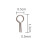 100Pcs Pottery Firing Tools Tools Alloy for DIY Ceramic Ornament Small 2