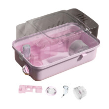 2 Layers Compact Versatile Hamster Cage for Small Animals Rabbits Guin