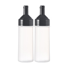 2x Condiment Dispenser Empty Tomato Ketchup Bottle for Traveling BBQ O
