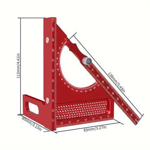 3D Multi Angle Measuring Ruler Measurement for Carpenters Office Enthu 1