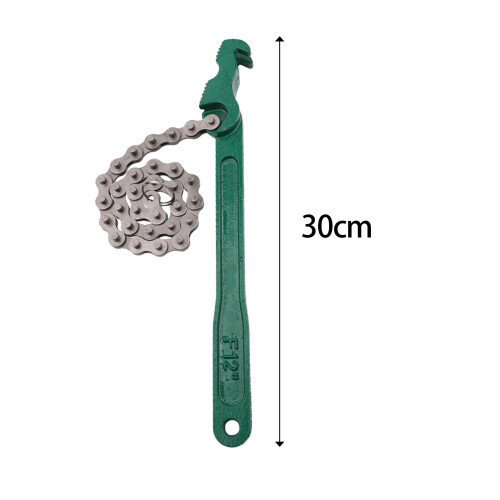 Strap Filter Wrench Disassembly Tool Multifunction With Chain 12inch 1