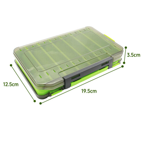 Double Sided Fishing Tackle Box Portable Multipurpose Storage Organize 1