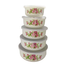5 Pieces Mixing Bowl Set Rice Bowl Nesting Bowls for Cooking Snacks Bi
