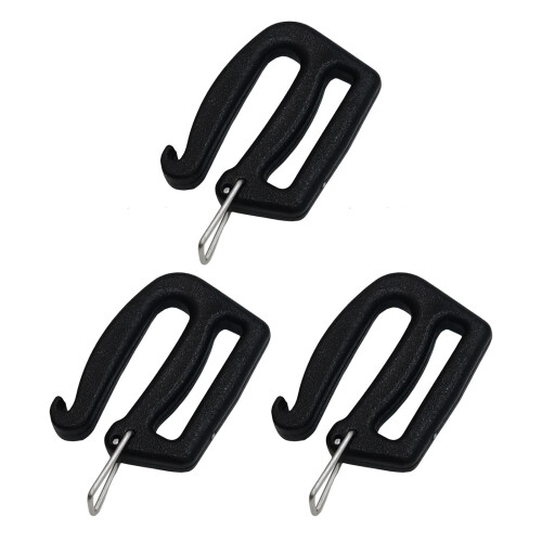 Webbing Release G Hook Camping Equipment Bag 1 inch Black Backpack Adj