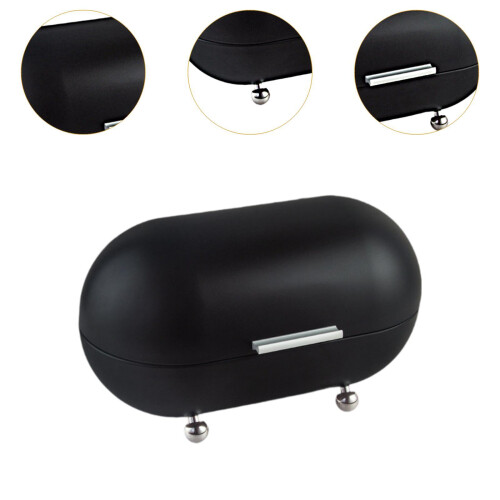 Metal Bread Box Countertop Pastry Kitchen Storage for Home Countertop 2