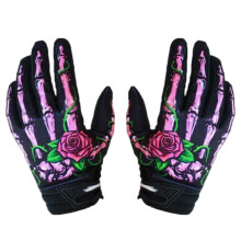 Bicycle Bike Gloves Skeleton Finger Pattern Riding Gloves for Men Wome
