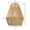 Rope Woven Hanging Lamp Shade Light Shade Retro Rustic Ceiling Lantern 2