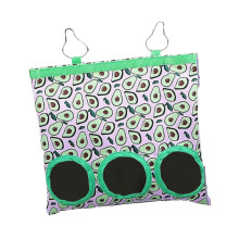 Hanging Hay Bag 3 Holes Food Dispensers Bag for Bunny Guinea Pigs Chin