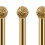 3 Pieces Grinding Wheels Bit Sphere Grinding Head for Grinding Carving 3