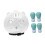 Cat Muzzle Multifunctional Pet Tools with Foot Pads for Home Grooming 1