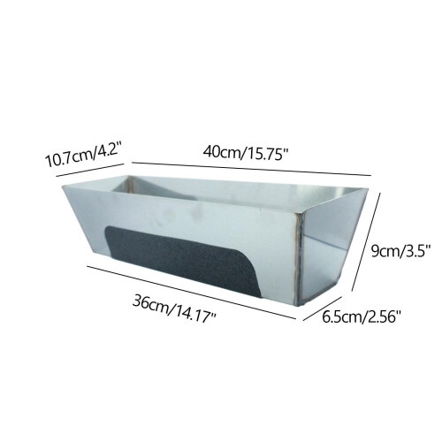 Stainless Steel Mud Pan Rustproof with Reinforced Band Plastering Plas 1
