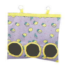 Hanging Hay Bag 3 Holes Food Dispensers Bag for Bunny Guinea Pigs Chin