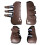 Horse Pu Shell Neoprene Lined Front/Rear Leg Boots Sets Front+Rear Bro 1