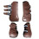 Horse Pu Shell Neoprene Lined Front/Rear Leg Boots Sets Front+Rear Bro 1