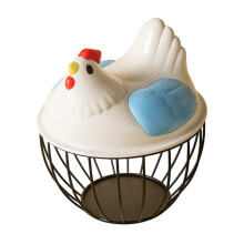 Chicken Egg Basket Cute Metal Wire Chicken Egg Storage Basket for Coun