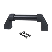 Universal Vehicle RV Door Grab Bar Simple Assembly Black 1.2inch Tube