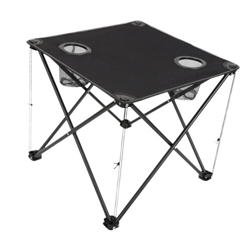 Folding Table Compact Table Portable Iron for 2 People for Beach Campi