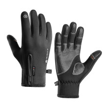 Biking Gloves Touch Screen Trendy Winter Warm Gloves for Men Skating F