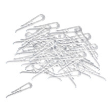 200Pcs Shirt Clips Sock Skirts Cloth Clip Transparent Plastic Alligato